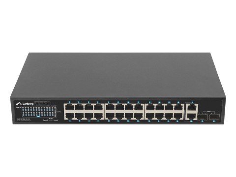 LANBERG SWITCH POE RACK 19" 24X 1GB POE+/2X GB/2X SFP 250W RSGE-24P-2GE-2S-250 Lanberg LANBERG SWITCH POE RACK 19" 24X 1GB POE+/2X GB/2X SFP 250W RSGE-24P-2GE-2S-250 Lanberg