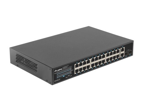 LANBERG SWITCH POE RACK 19" 24X 1GB POE+/2X GB/2X SFP 250W RSGE-24P-2GE-2S-250 Lanberg LANBERG SWITCH POE RACK 19" 24X 1GB POE+/2X GB/2X SFP 250W RSGE-24P-2GE-2S-250 Lanberg