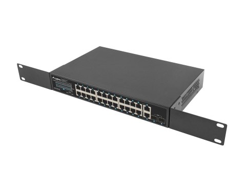 LANBERG SWITCH POE RACK 19" 24X 1GB POE+/2X GB/2X SFP 250W RSGE-24P-2GE-2S-250 Lanberg LANBERG SWITCH POE RACK 19" 24X 1GB POE+/2X GB/2X SFP 250W RSGE-24P-2GE-2S-250 Lanberg