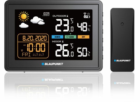 BLAUPUNKT Stacja pogodowa z czujnikiem zewnętrznym WS30BK Blaupunkt BLAUPUNKT Stacja pogodowa z czujnikiem zewnętrznym WS30BK Blaupunkt