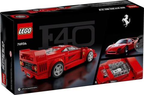 LEGO Speed Champions 76934 Supersamochód Ferrari F40 Lego LEGO Speed Champions 76934 Supersamochód Ferrari F40 Lego