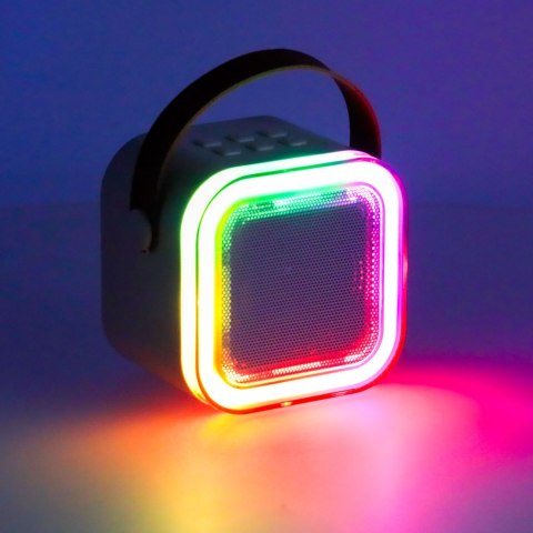 Zestaw do karaoke 2 mikrofony + głośnik przenośny BLUETOOTH USB LED różowy Kik Sp. z o. o. Sp. k. Zestaw do karaoke 2 mikrofony + głośnik przenośny BLUETOOTH USB LED różowy Kik Sp. z o. o. Sp. k.