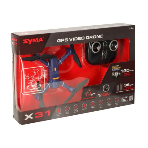 Dron RC Syma X31 kamera HD 2,4GHz GPS 5G Kik Sp. z o. o. Sp. k. Dron RC Syma X31 kamera HD 2,4GHz GPS 5G Kik Sp. z o. o. Sp. k.