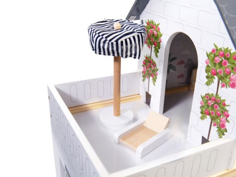 Domek dla lalek drewniany MDF mebelki 78cm czarny LED Kik Sp. z o. o. Sp. k. Domek dla lalek drewniany MDF mebelki 78cm czarny LED Kik Sp. z o. o. Sp. k.