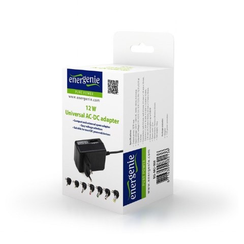 ENERGENIE UNIWERSALNY REGULOWANY 12W SIECIOWY ZASILACZ EG-MC-008 3V-12V + ZESTAW 7 KOŃCÓWEK ENERGENIE ENERGENIE UNIWERSALNY REGULOWANY 12W SIECIOWY ZASILACZ EG-MC-008 3V-12V + ZESTAW 7 KOŃCÓWEK ENERGENIE
